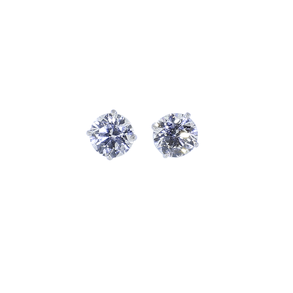 INBAR-Diamond Stud Earrings-WHITE GOLD