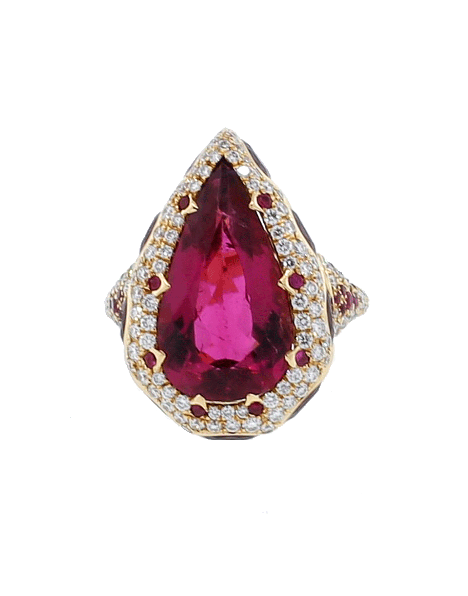 INBAR-Pear Shape Ring-ROSE GOLD