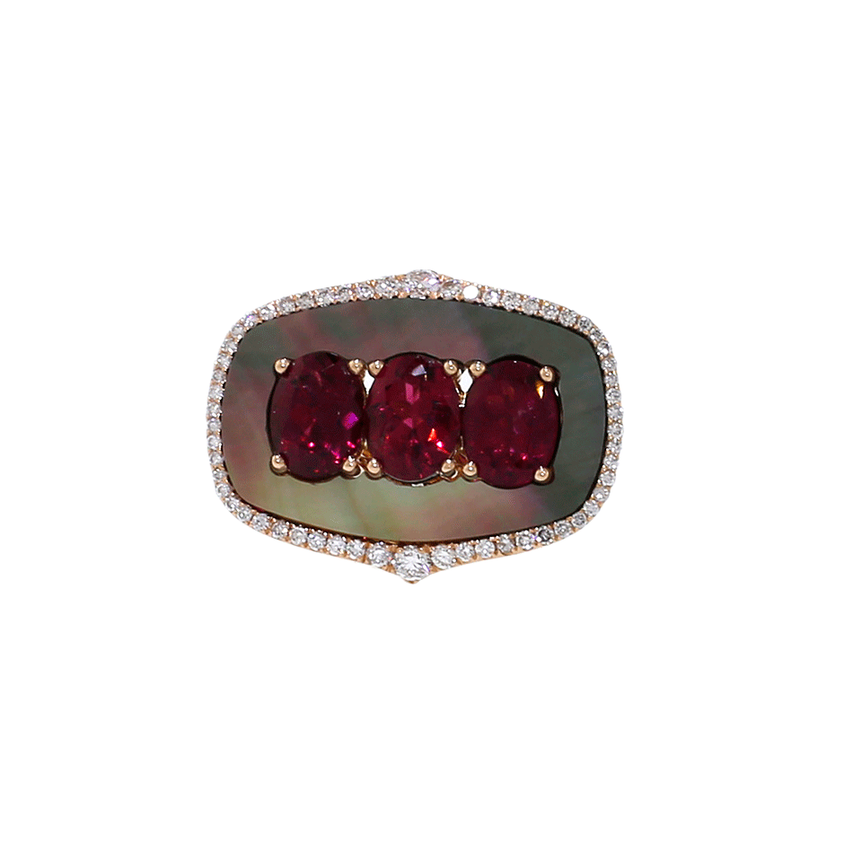 INBAR-Tourmaline Ring-ROSE GOLD