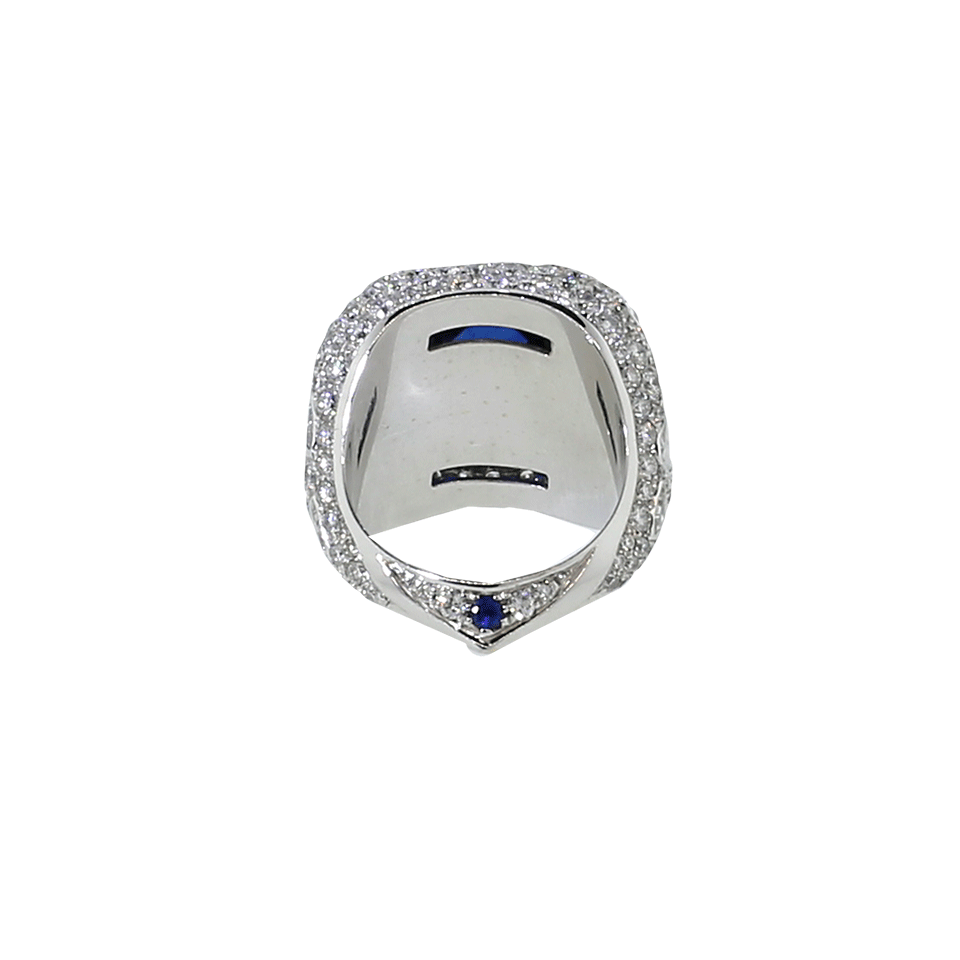 INBAR-Sugarloaf Sapphire Ring-WHITE GOLD