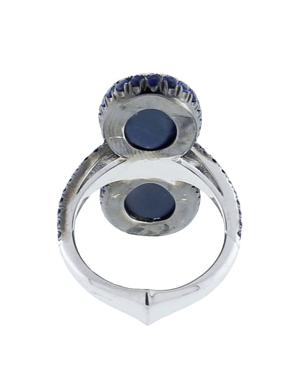 INBAR-Cabochon Star Ring-WHITE GOLD