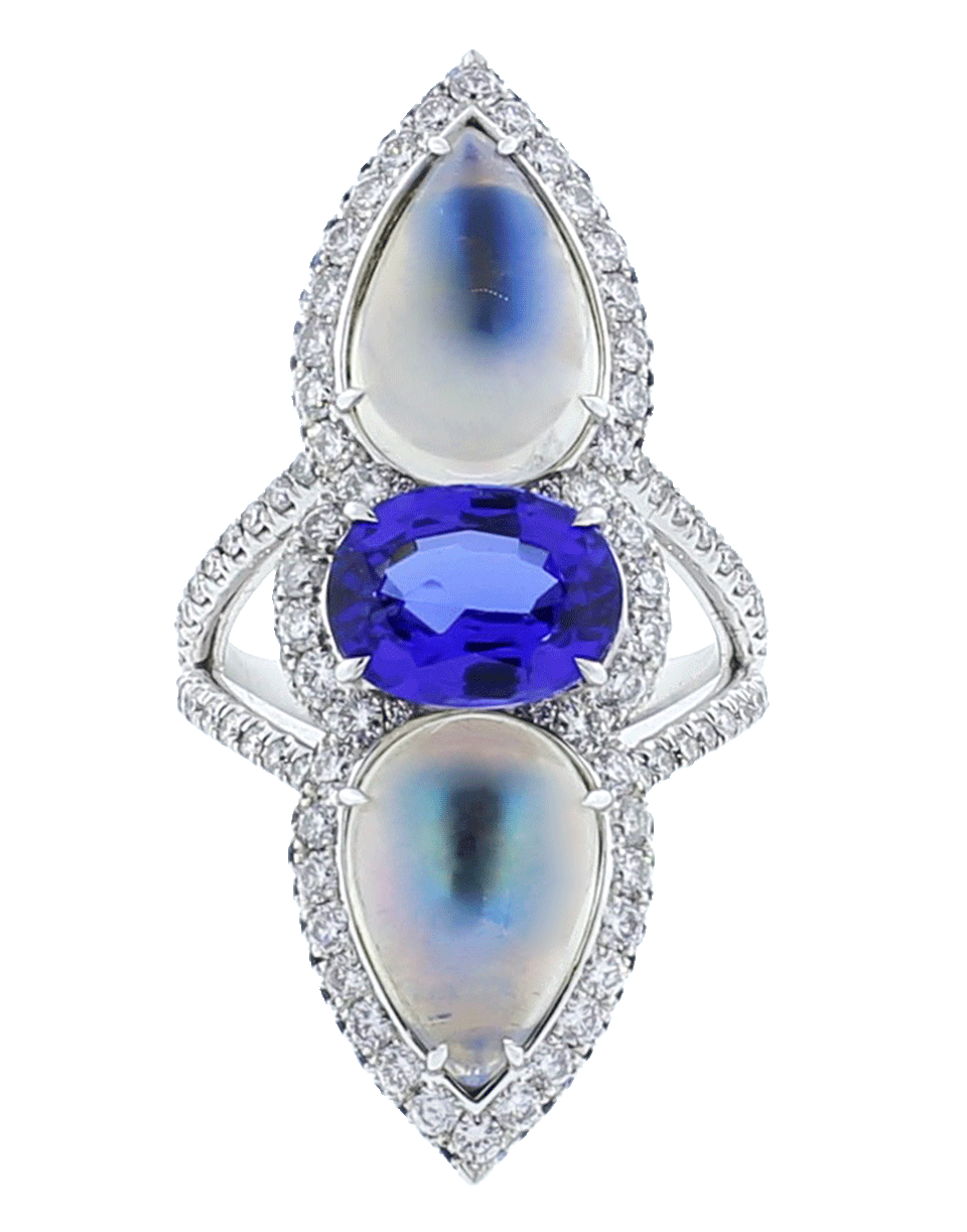 INBAR-Cabochon Ring-WHITE GOLD