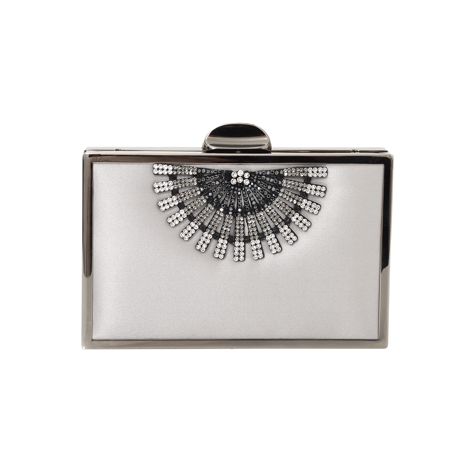 INGE CHRISTOPHER-Stella Art Deco Clutch-SILVER