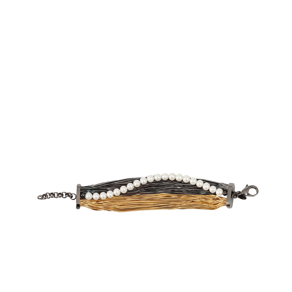 IOSSELLIANI-River Pearl Wire Bracelet-GOLD