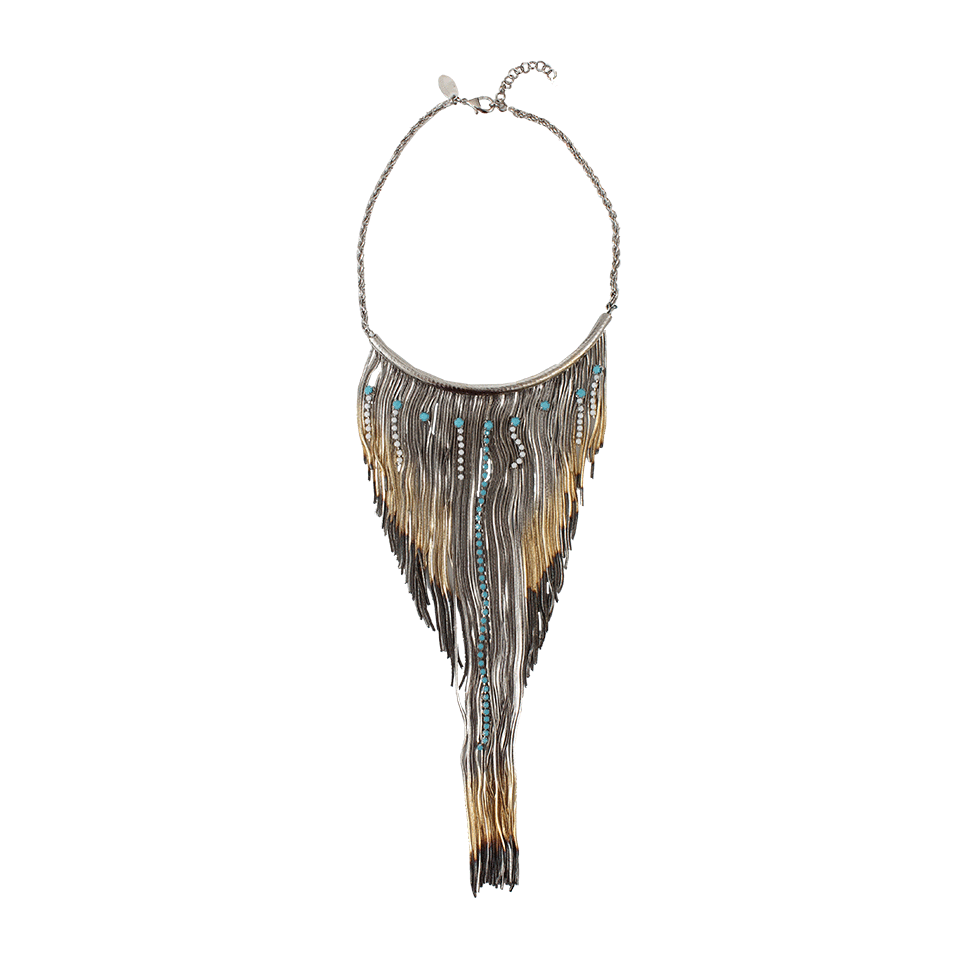 IOSSELLIANI-Fringed Necklace-BRASS