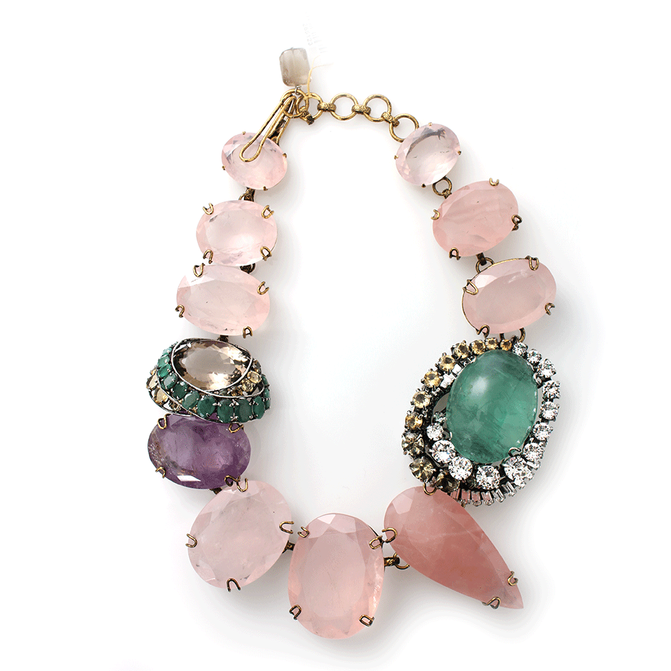 IRADJ MOINI-Double Station Quartz Choker-ROSEQRTZ