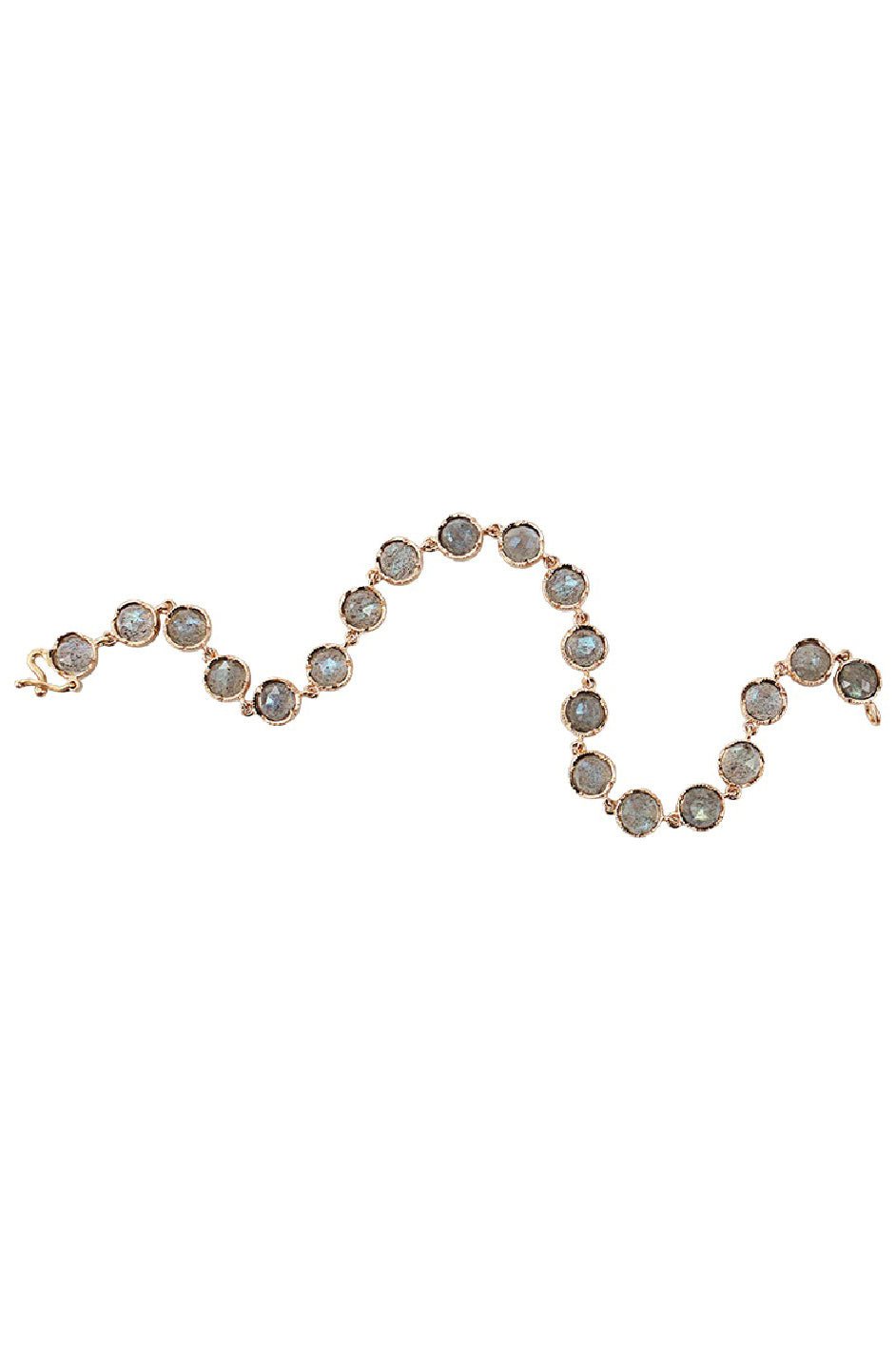 IRENE NEUWIRTH JEWELRY-5MM Rose Cut Labradorite Bracelet-ROSE GOLD
