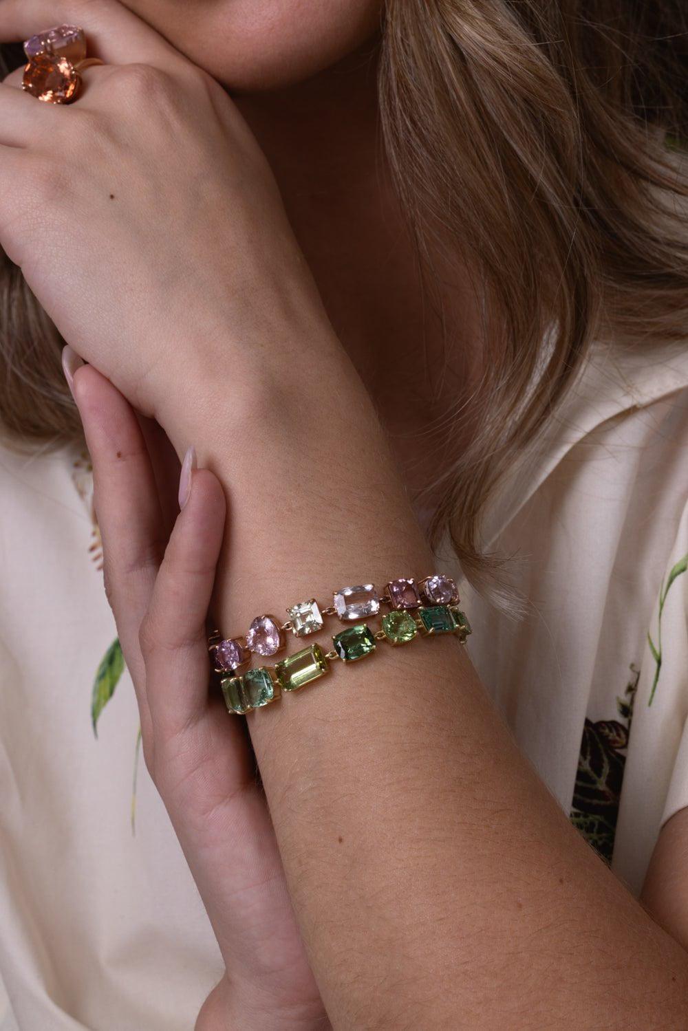 IRENE NEUWIRTH JEWELRY-Gemmy Gem Tourmaline Bracelet-ROSE GOLD