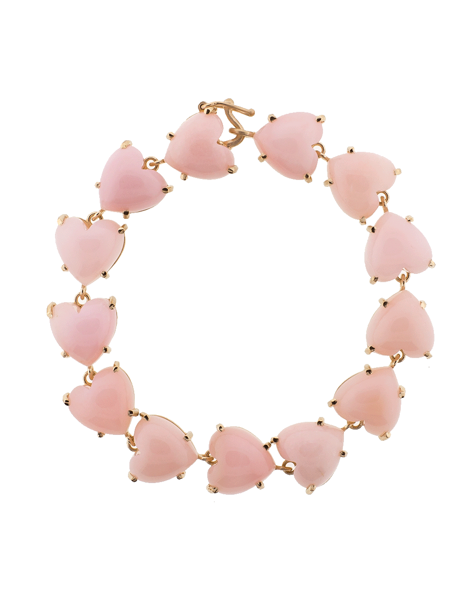 IRENE NEUWIRTH JEWELRY-Heart Shape Pink Opal Bracelet-ROSE GOLD