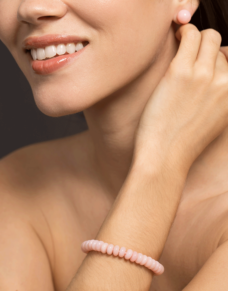 IRENE NEUWIRTH JEWELRY-Pink Opal Bead Bracelet-ROSE GOLD