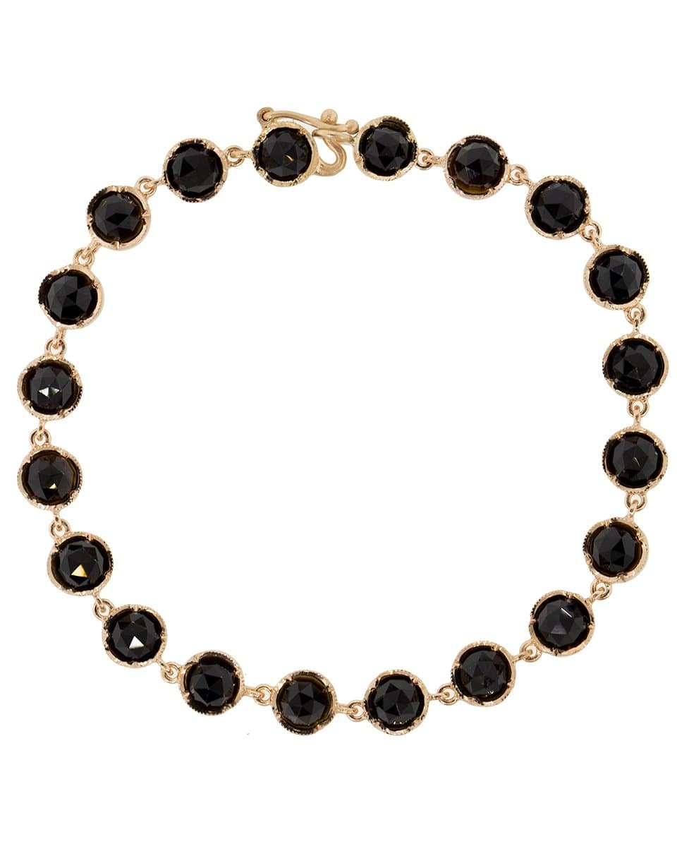 IRENE NEUWIRTH JEWELRY-Rose Cut Onyx Bracelet-ROSE GOLD
