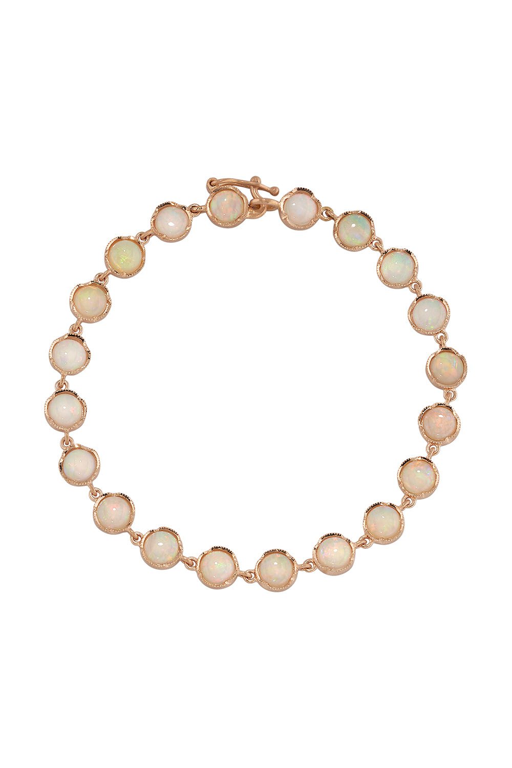 IRENE NEUWIRTH JEWELRY-Small Classic Opal Link Bracelet-ROSE GOLD
