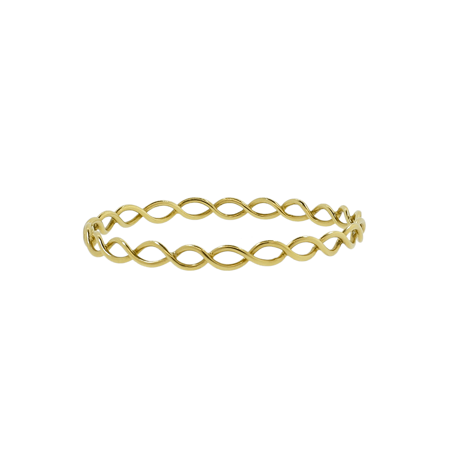 IRENE NEUWIRTH JEWELRY-Gold Braided Bangle-YELLOW GOLD