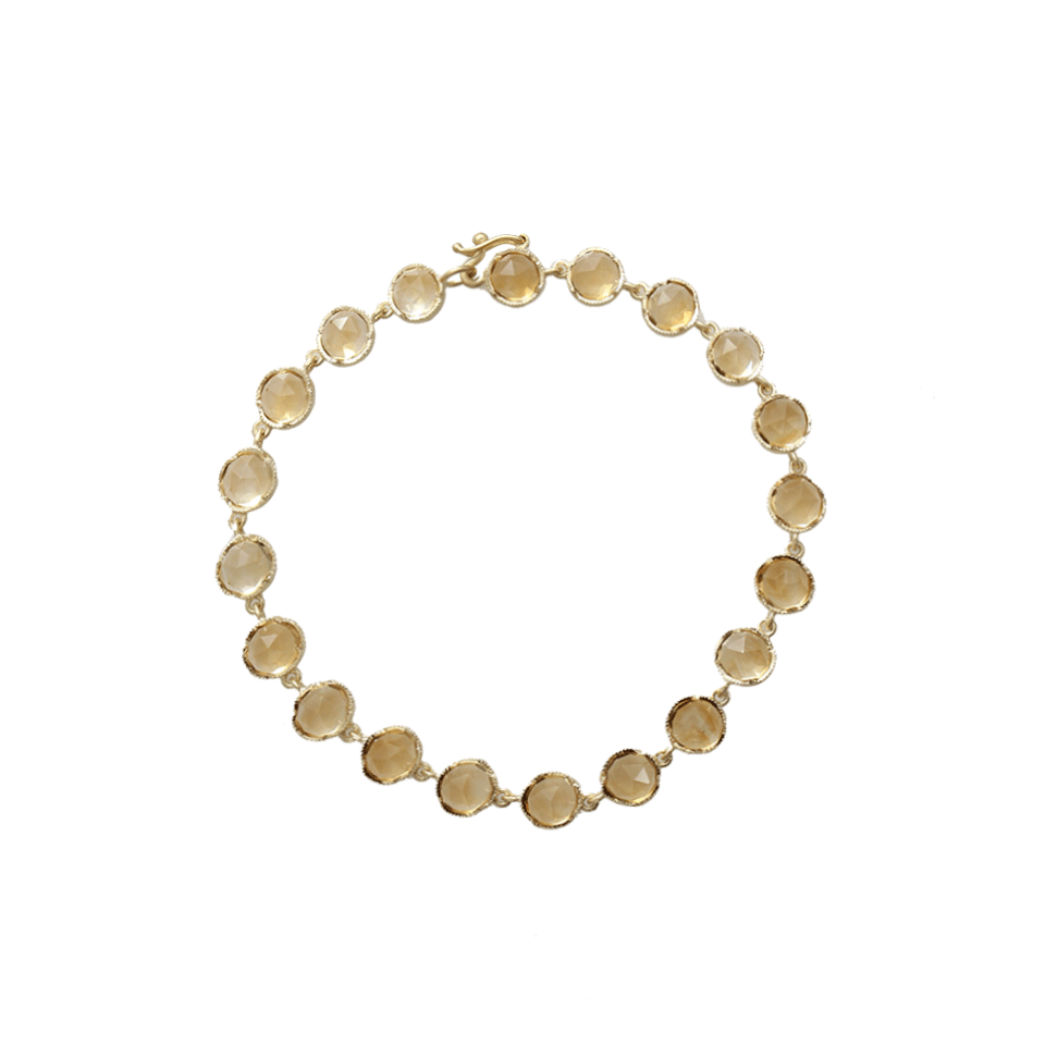 IRENE NEUWIRTH JEWELRY-Rose Cut Citrine Bracelet-YELLOW GOLD