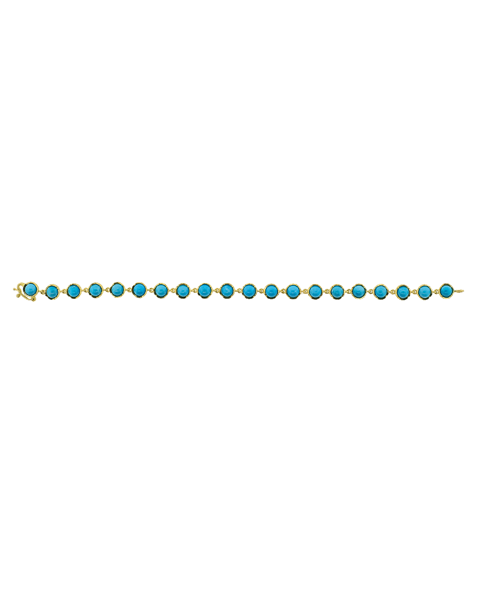 IRENE NEUWIRTH JEWELRY-Turquoise Bracelet-YELLOW GOLD