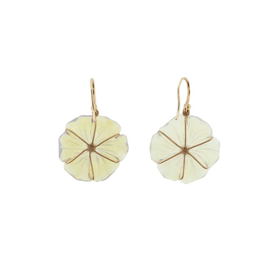 IRENE NEUWIRTH JEWELRY-Carved Opal Flower Earrings-ROSE GOLD