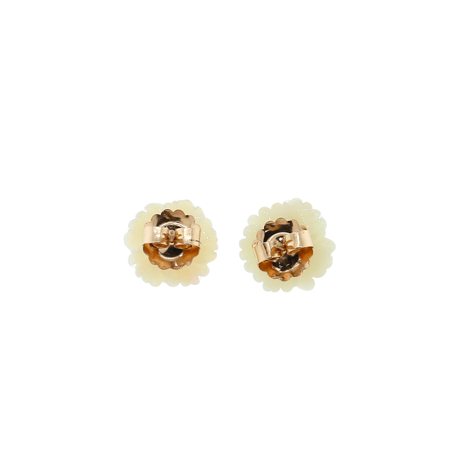 IRENE NEUWIRTH JEWELRY-Carved Opal Pearl Flower Earrings-ROSE GOLD
