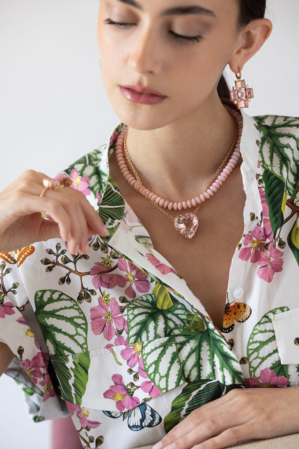 IRENE NEUWIRTH JEWELRY-Gemmy Gem Tourmaline Huggie Earrings-ROSE GOLD