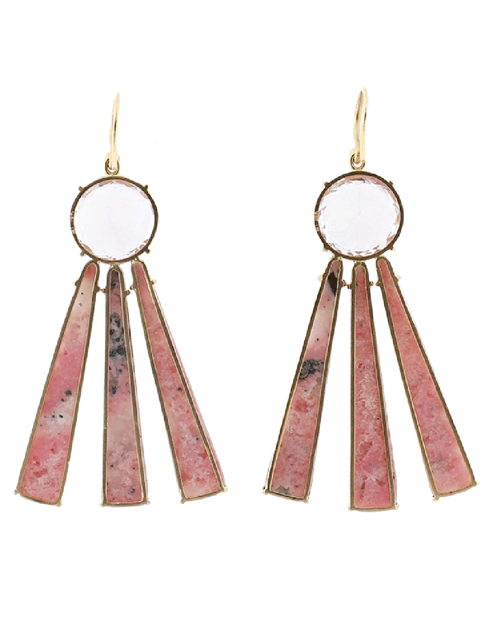 IRENE NEUWIRTH JEWELRY-Kunzite And Pink Opal Earrings-ROSE GOLD