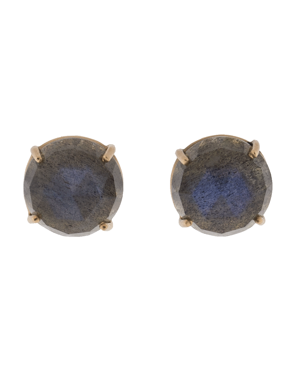 IRENE NEUWIRTH JEWELRY-Labradorite Stud Earrings-ROSE GOLD