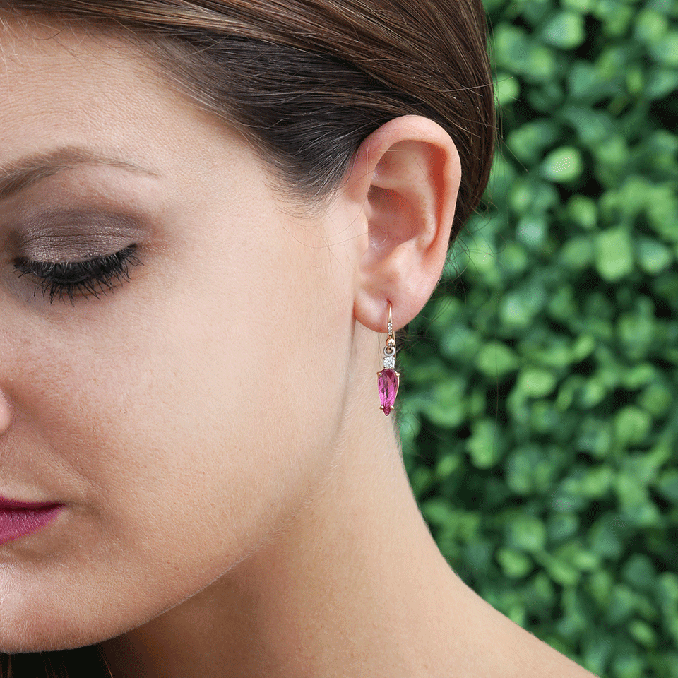 IRENE NEUWIRTH JEWELRY-Limited Edition Pink Tourmaline Earrings-ROSE GOLD