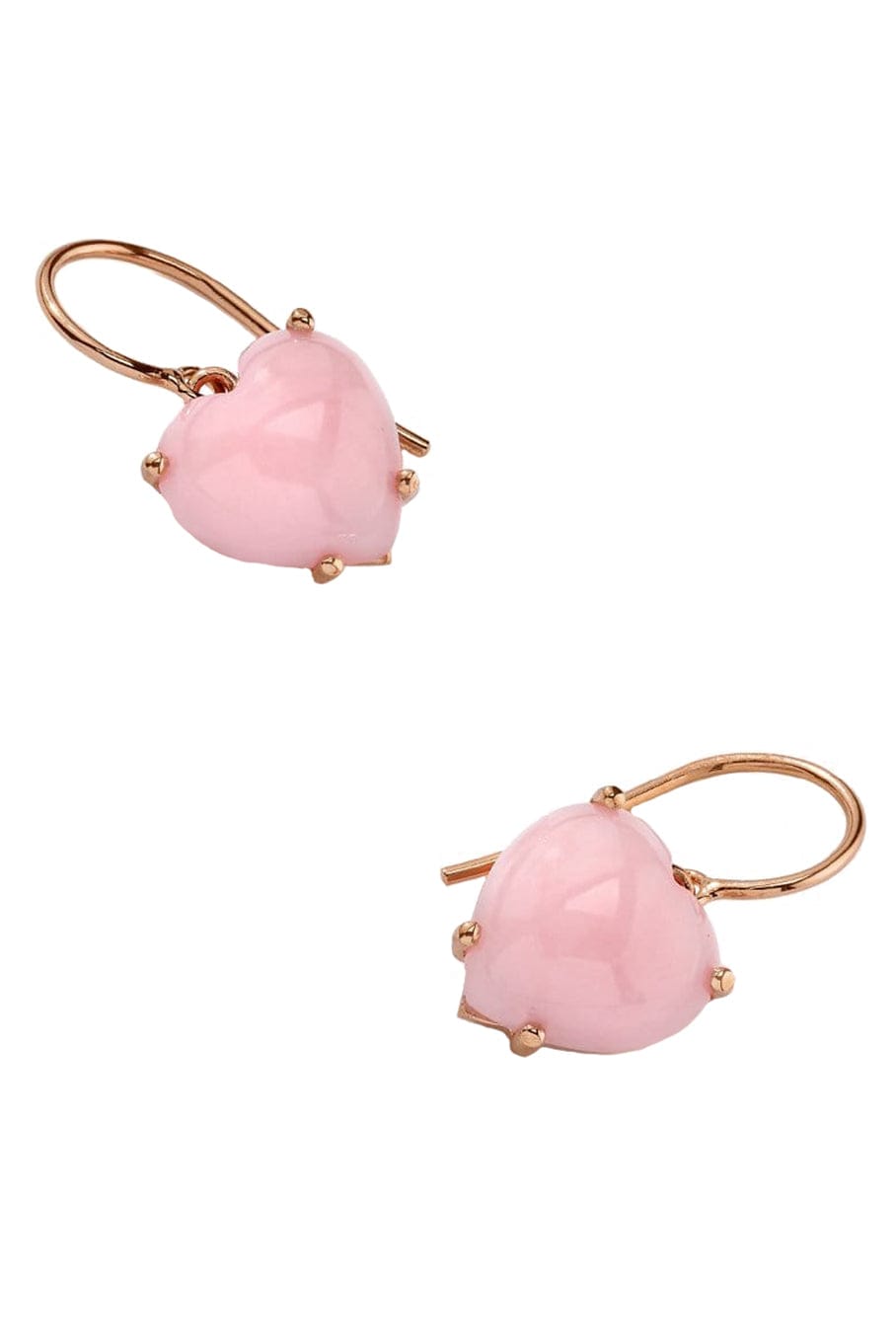 IRENE NEUWIRTH JEWELRY-Love Pink Opal Heart Earrings-ROSE GOLD