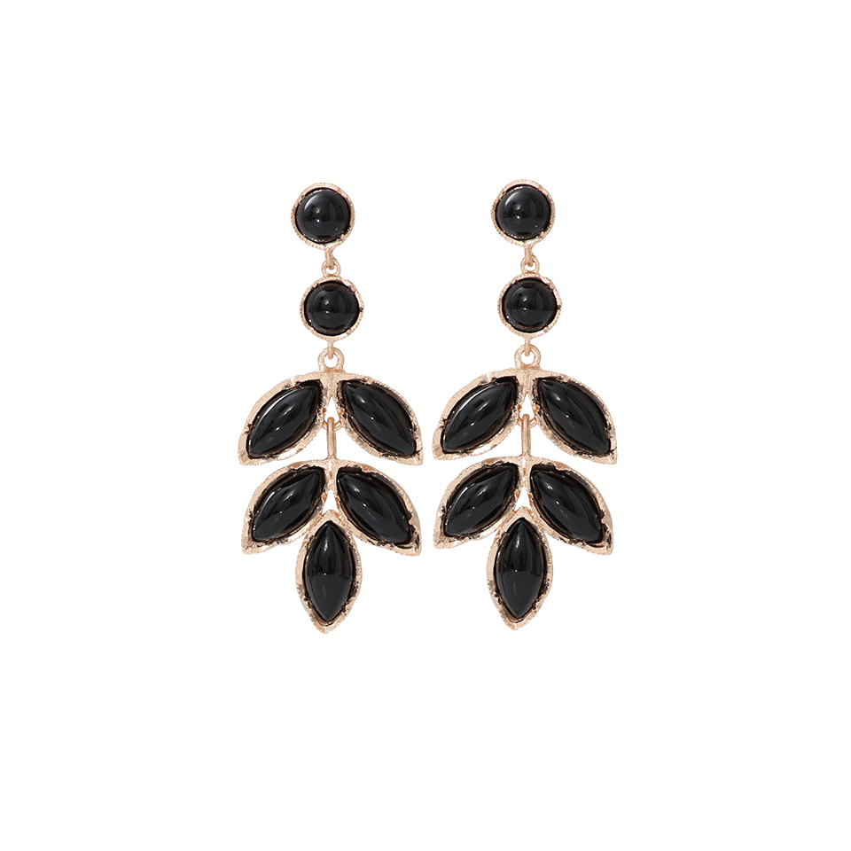 IRENE NEUWIRTH JEWELRY-Marquis Black Onyx Earrings-ROSE GOLD