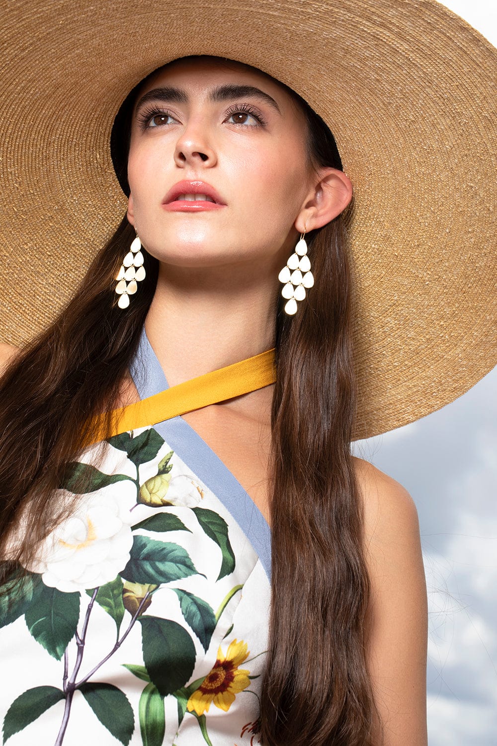 Nine-Drop Chandelier Earrings-ROSE GOLD-JEWELRYFINE JEWELEARRING-IRENE NEUWIRTH JEWELRY