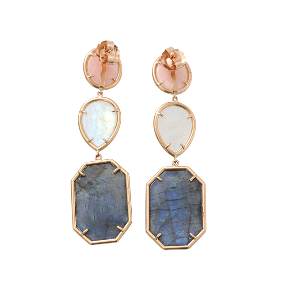 IRENE NEUWIRTH JEWELRY-Opal, Moonstone, And Labradorite Earrings-ROSE GOLD
