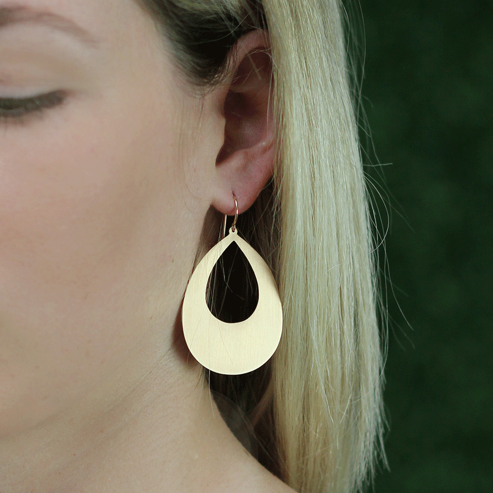 IRENE NEUWIRTH JEWELRY-Pear Shape Earrings-ROSE GOLD
