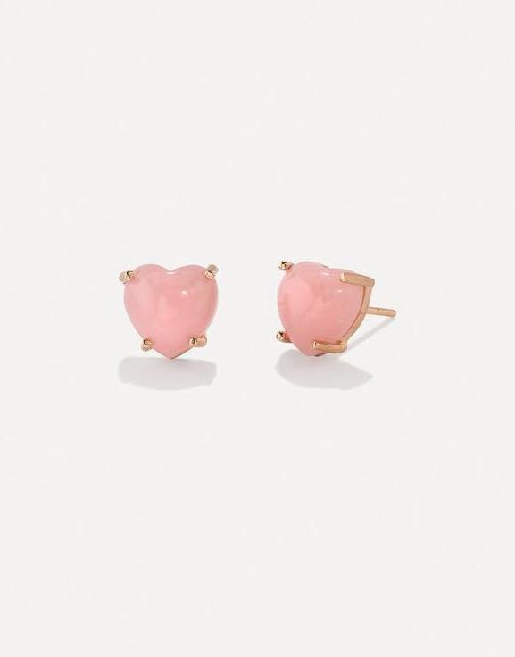 IRENE NEUWIRTH JEWELRY-Pink Opal Love Studs-ROSE GOLD