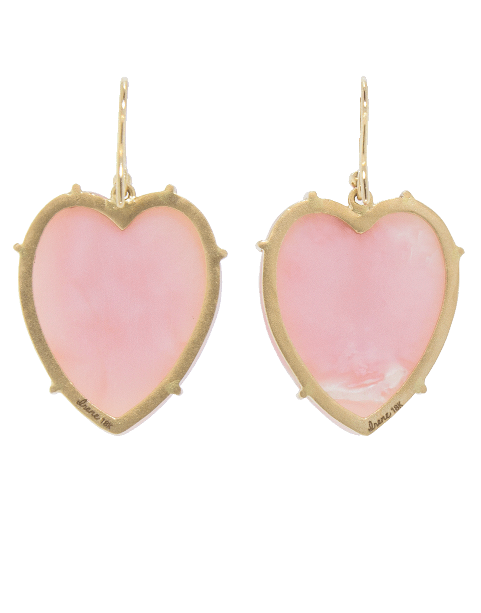 IRENE NEUWIRTH JEWELRY-Rose Cut Heart Shaped Pink Opal Earrings-ROSE GOLD