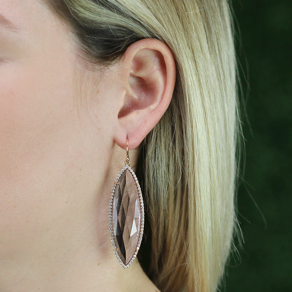 IRENE NEUWIRTH JEWELRY-Rose Cut Rose De France Earrings-ROSE GOLD