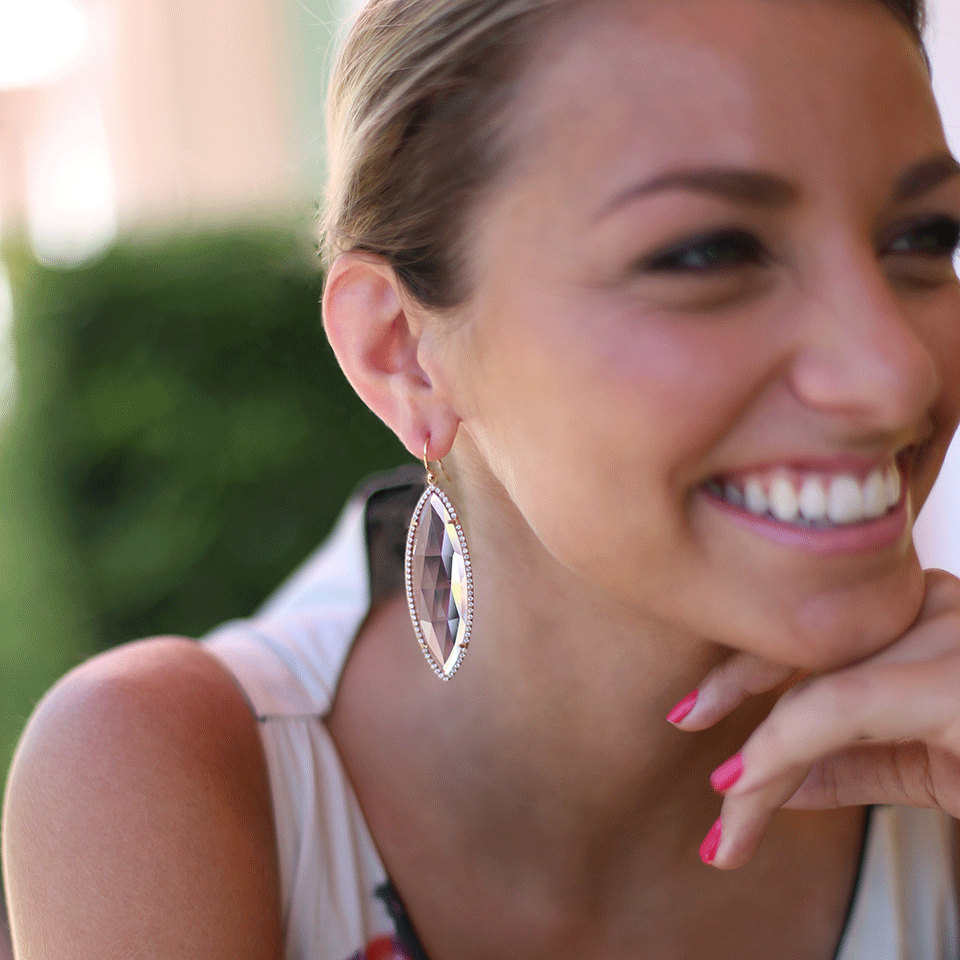 IRENE NEUWIRTH JEWELRY-Rose Cut Rose De France Earrings-ROSE GOLD