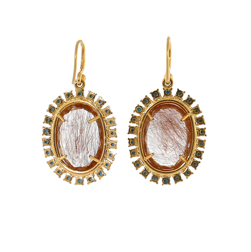 IRENE NEUWIRTH JEWELRY-Rutilated Quartz Earrings-ROSE GOLD