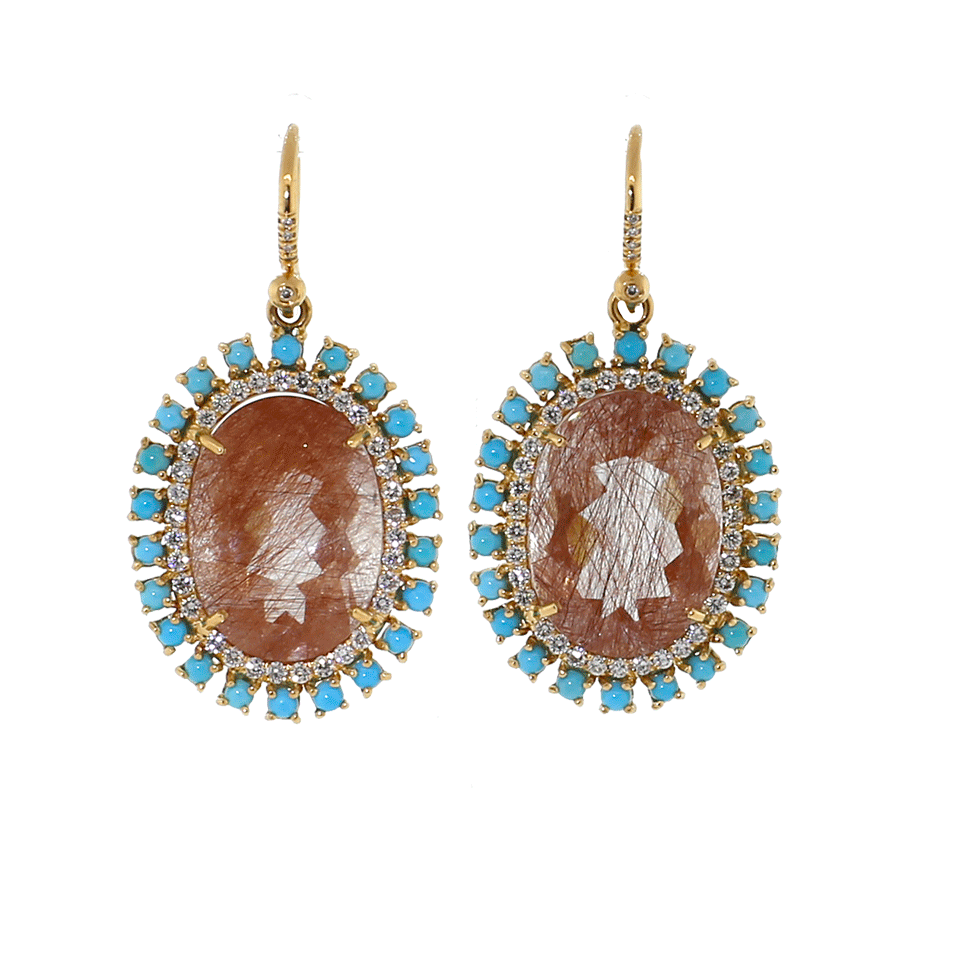 IRENE NEUWIRTH JEWELRY-Rutilated Quartz Earrings-ROSE GOLD