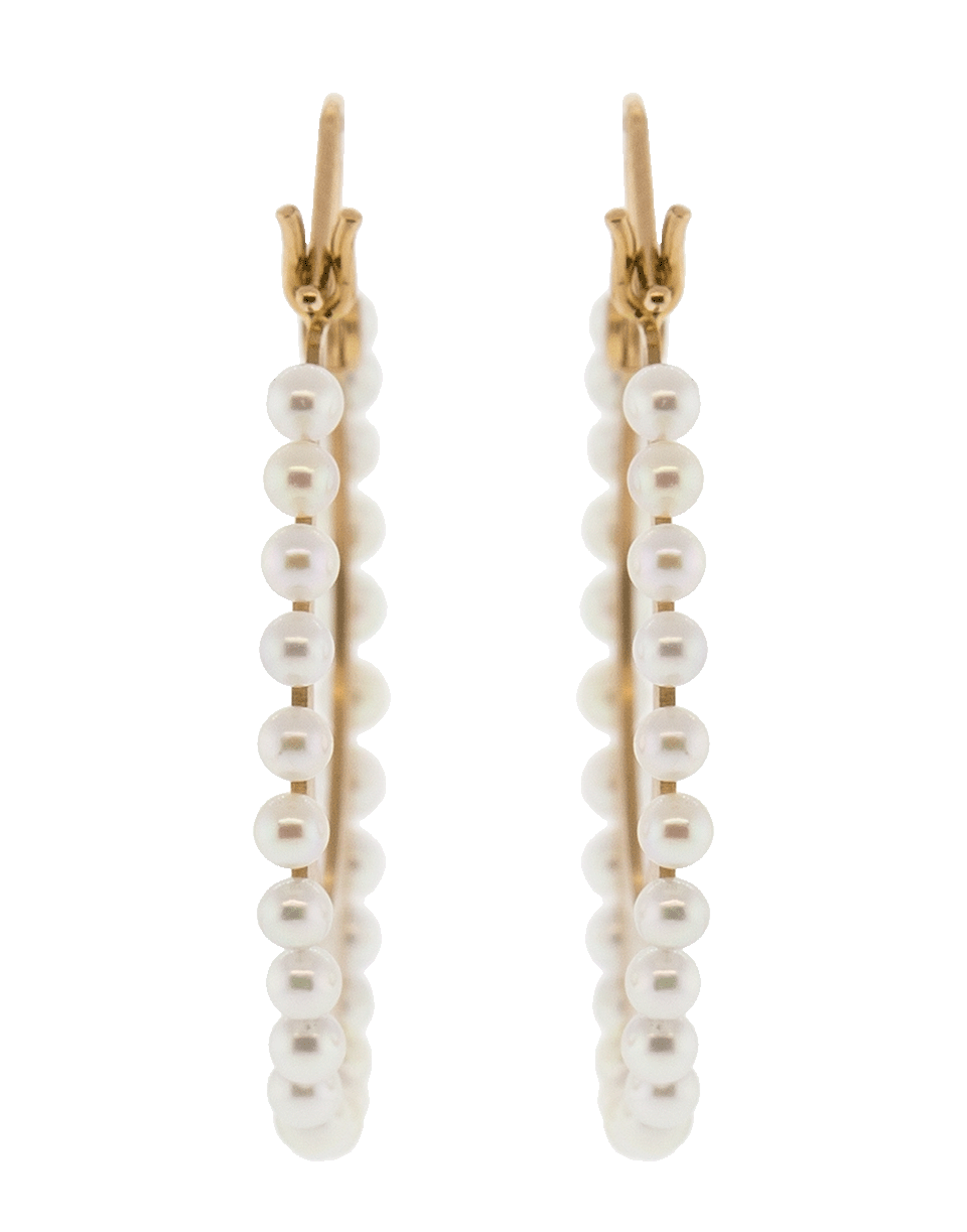 IRENE NEUWIRTH JEWELRY-Small Akoya Pearl Hoop Earrings-ROSE GOLD