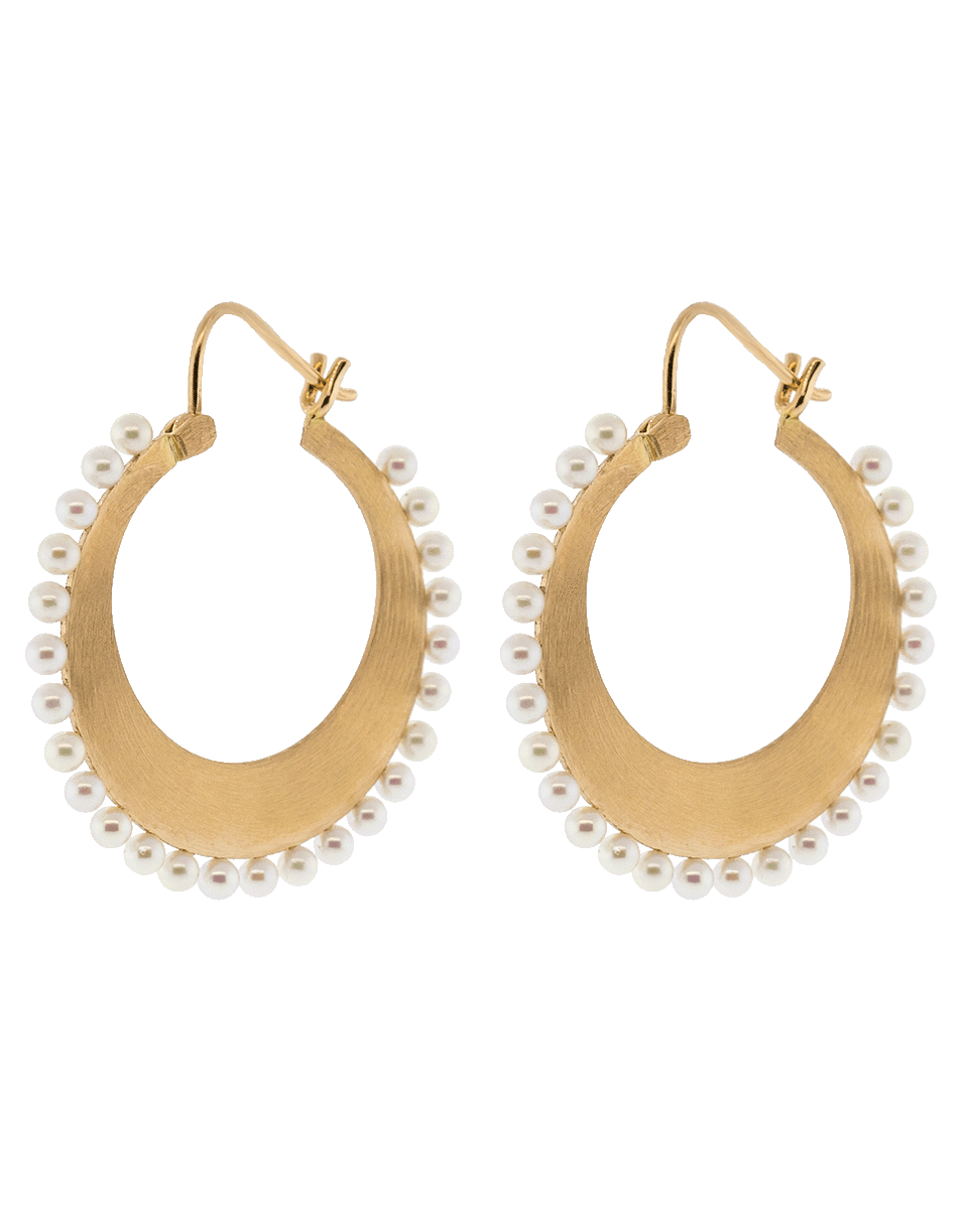 IRENE NEUWIRTH JEWELRY-Small Akoya Pearl Hoop Earrings-ROSE GOLD