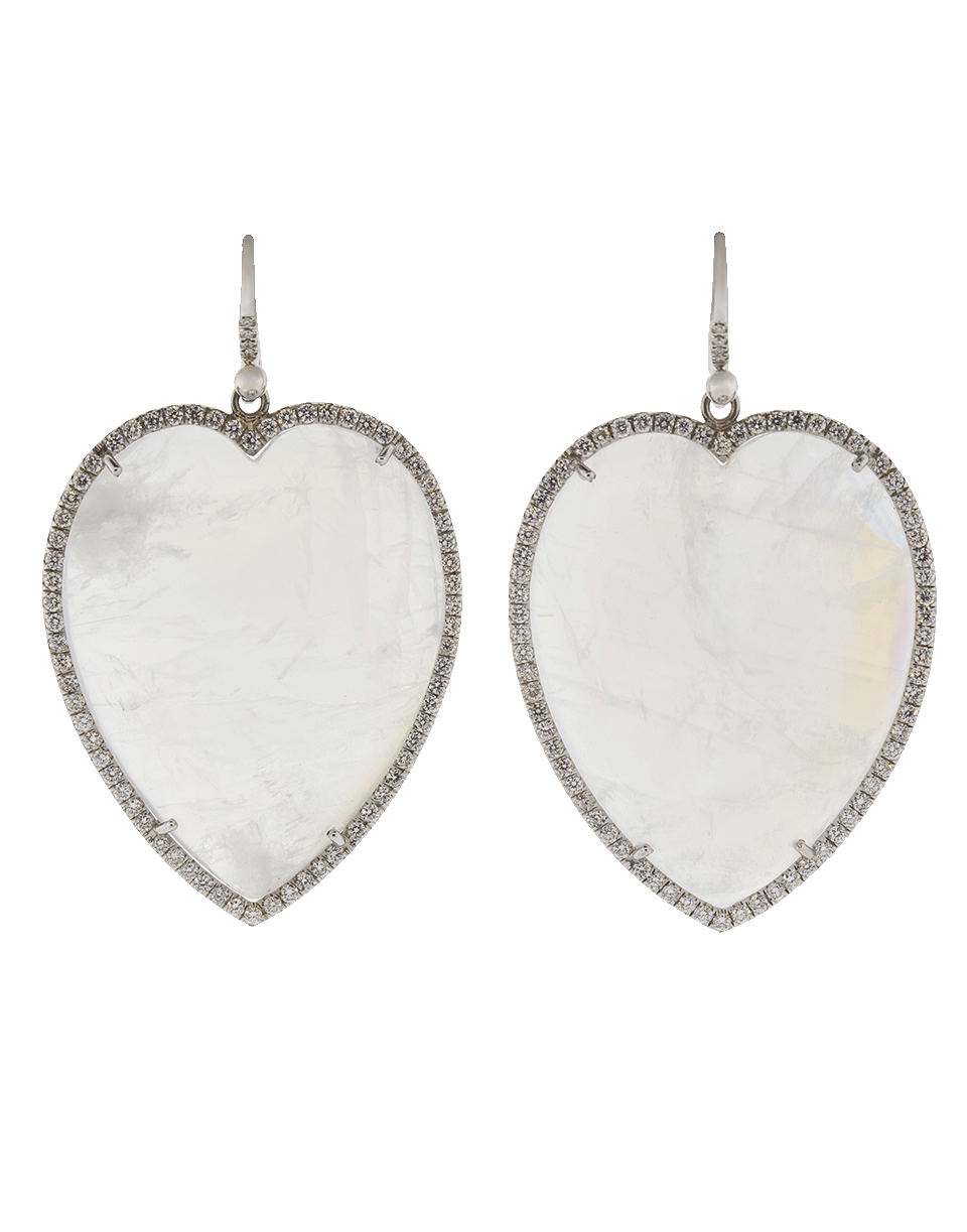 IRENE NEUWIRTH JEWELRY-Rainbow Moonstone Heart Earrings-WHITE GOLD