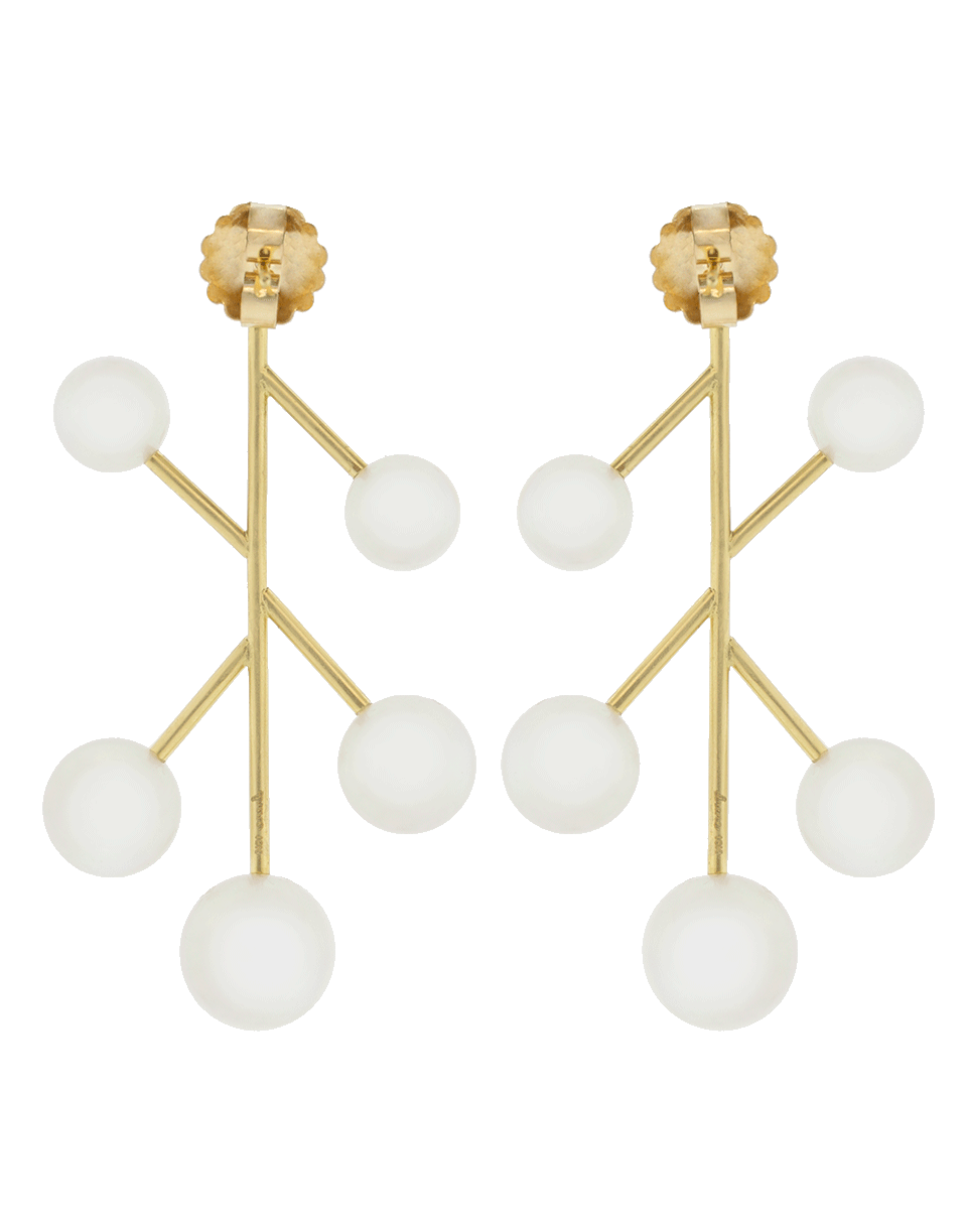 IRENE NEUWIRTH JEWELRY-Akoya And South Sea Pearl Earrings-YELLOW GOLD