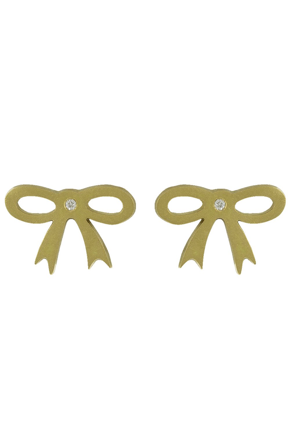 IRENE NEUWIRTH JEWELRY-Bow Stud Earrings-YELLOW GOLD