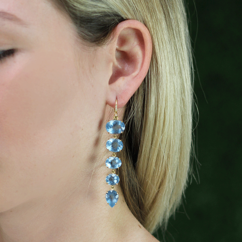 IRENE NEUWIRTH JEWELRY-Fine Aquamarine Drop Earrings-YELLOW GOLD