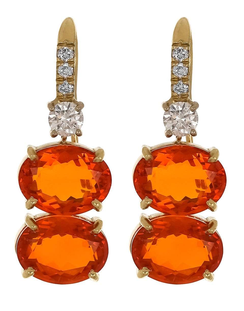 IRENE NEUWIRTH JEWELRY-Gemmy Gem Mexican Fire Opal Drop Earrings-YELLOW GOLD