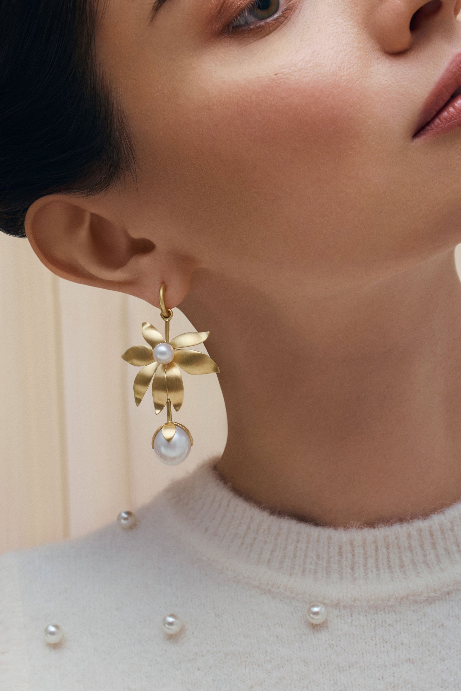 IRENE NEUWIRTH JEWELRY-Golden Blossom Convertible Earrings-YELLOW GOLD