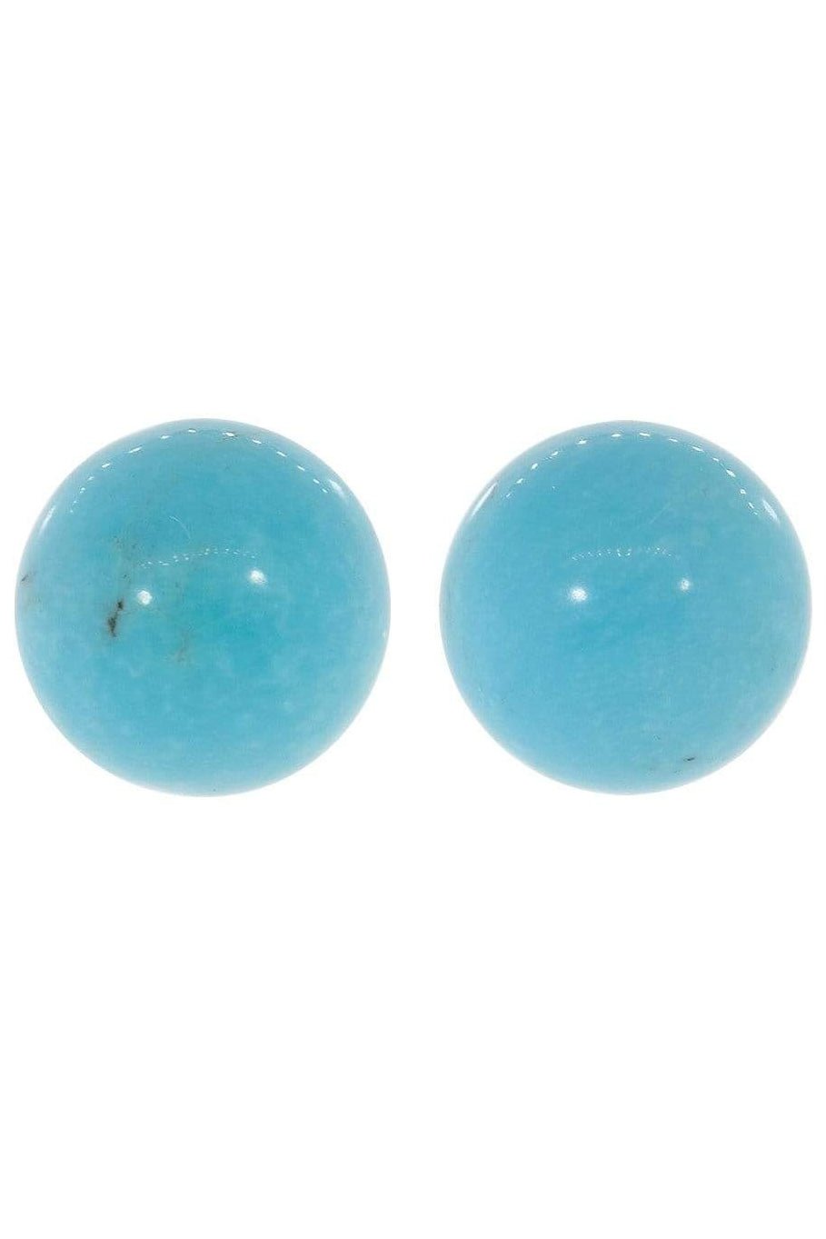 IRENE NEUWIRTH JEWELRY-Kingman Turquoise Stud Earrings-YELLOW GOLD