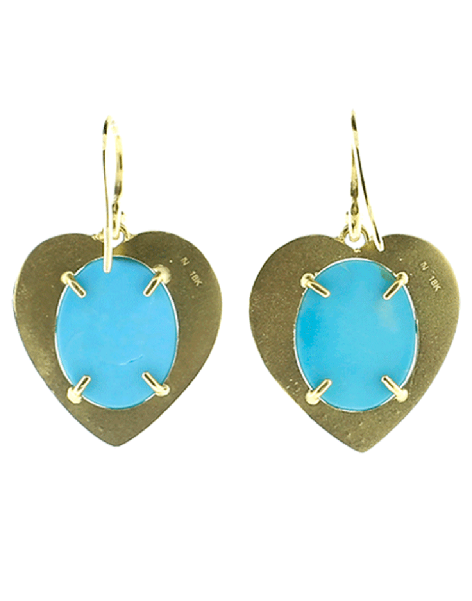 IRENE NEUWIRTH JEWELRY-Limited Edition Heart Earrings-YELLOW GOLD