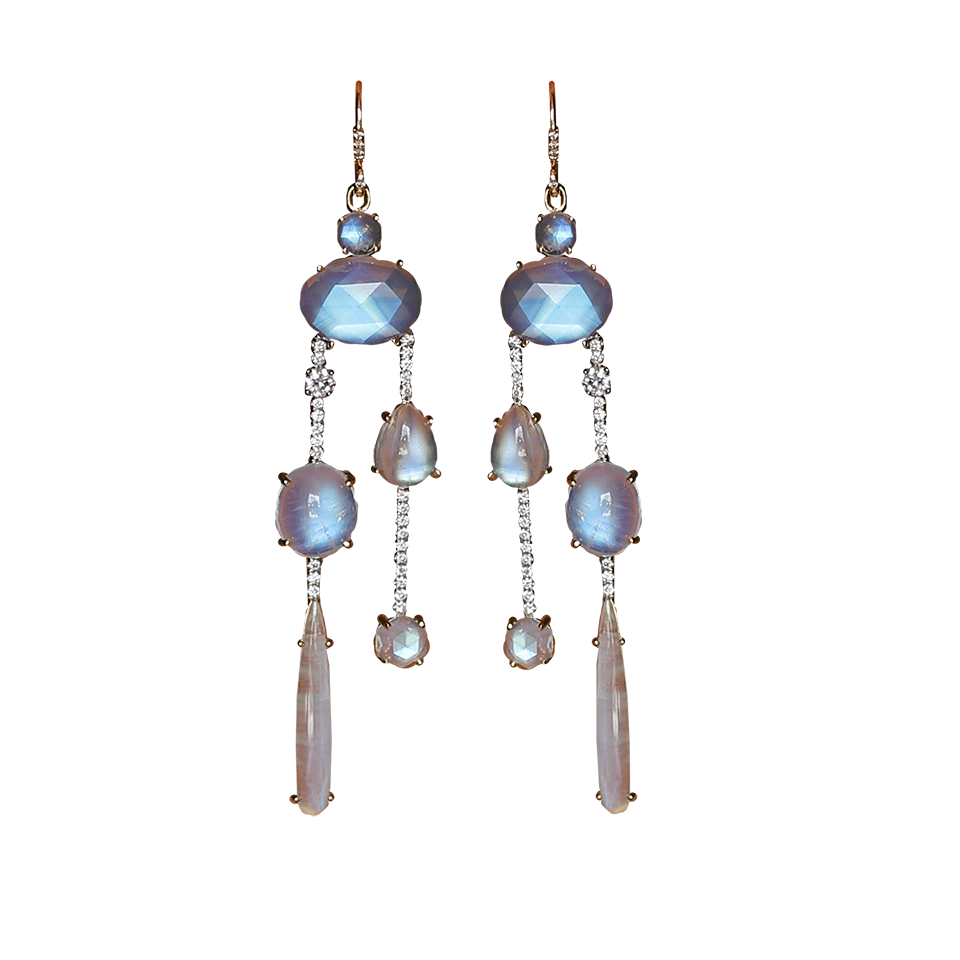 IRENE NEUWIRTH JEWELRY-Rainbow Moonstone Drop Earrings-YELLOW GOLD
