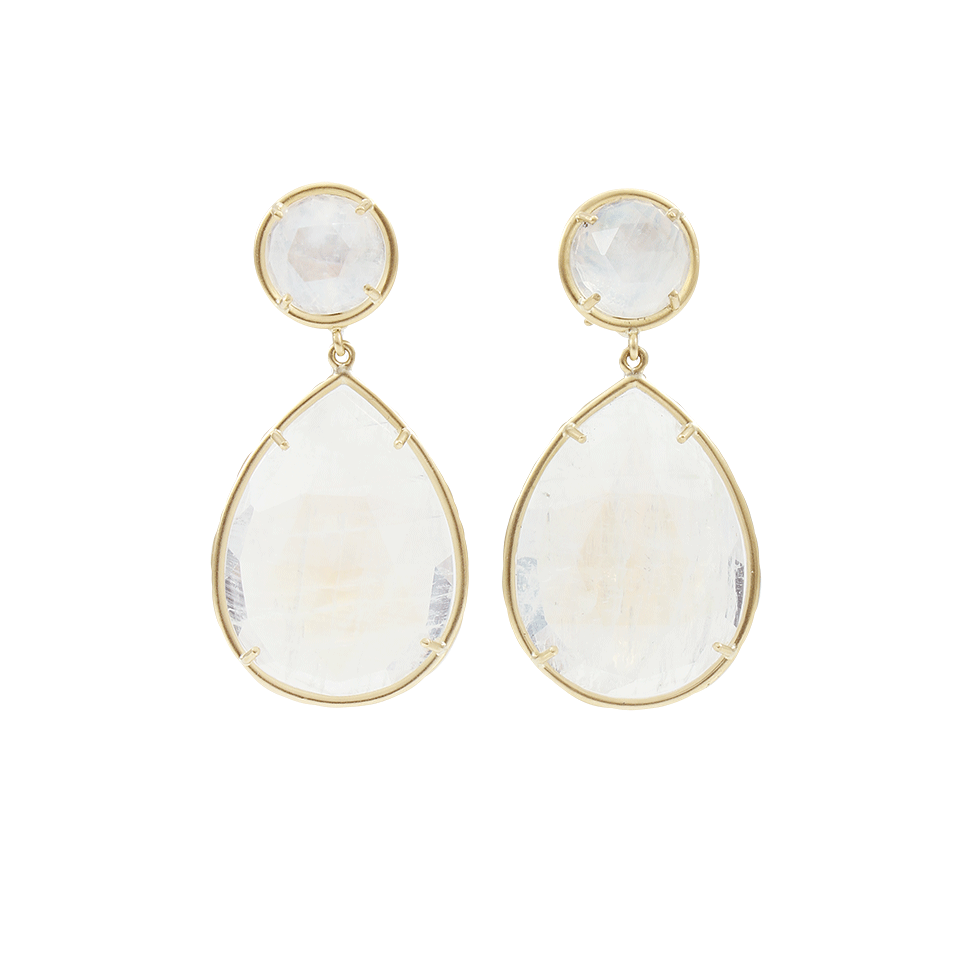 IRENE NEUWIRTH JEWELRY-Rainbow Moonstone Earrings-YELLOW GOLD