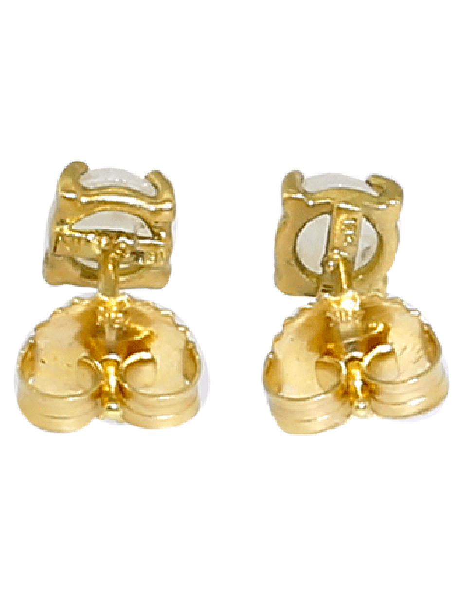 IRENE NEUWIRTH JEWELRY-Rainbow Moonstone Stud Earrings-YELLOW GOLD