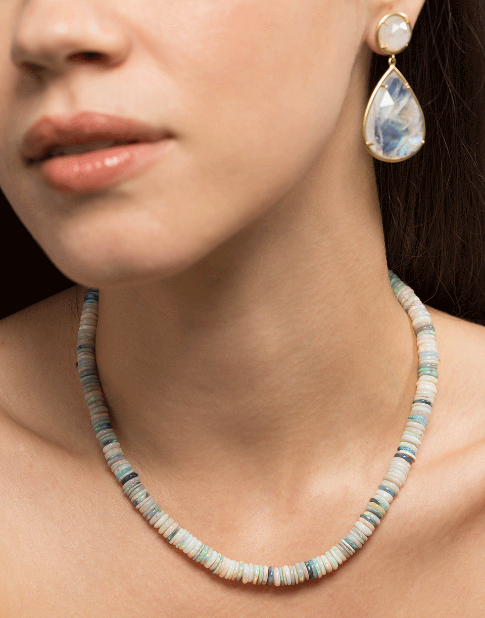 IRENE NEUWIRTH JEWELRY-Rosecut Rainbow Moonstone Drop Earrings-YELLOW GOLD